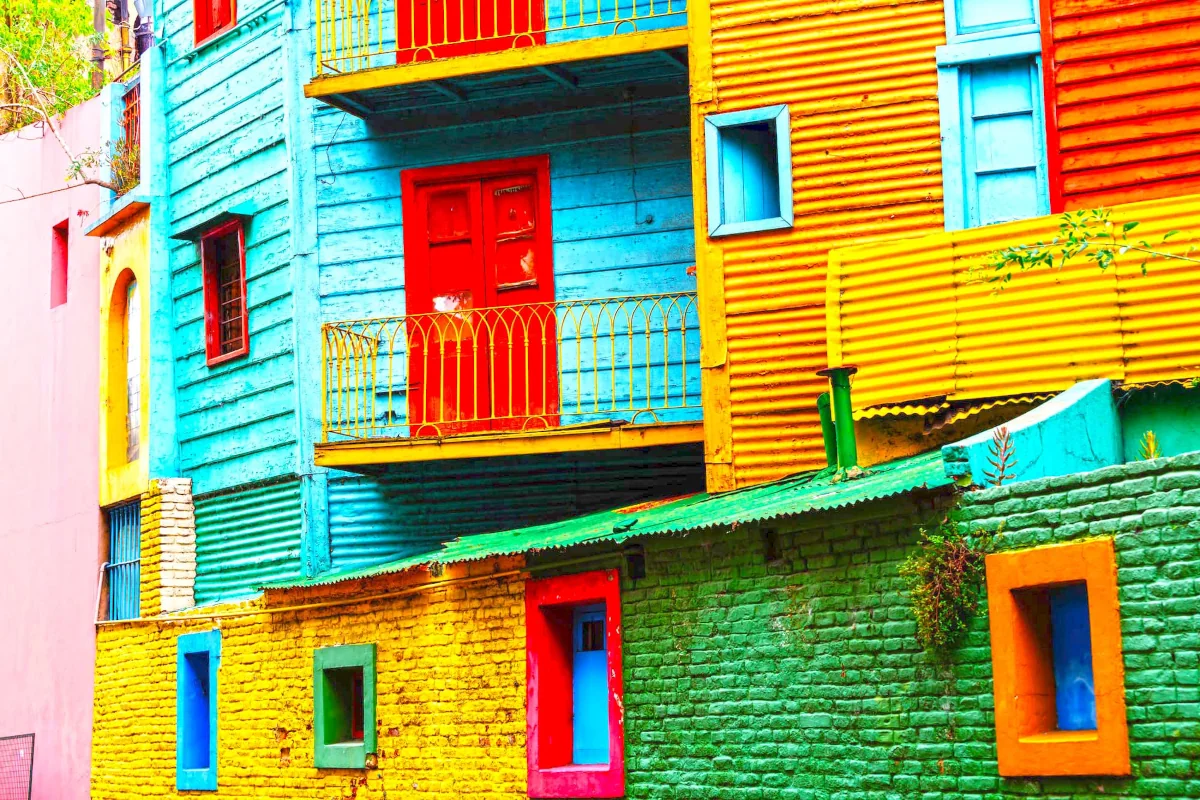 Explore the colorful neighborhood of La Boca
